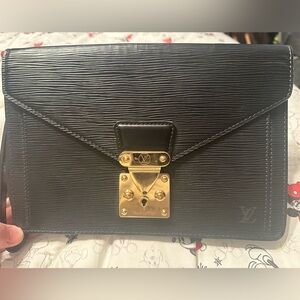LV black clutch